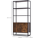 Homcom Freestanding Tall Organizer Multifunctional Brown Armadio 76x162.5cm