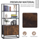 Homcom Freestanding Tall Organizer Multifunctional Brown Armadio 76x162.5cm