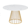 Mmilo Zoe Marble Gold Dining Table 100cm