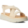 Dune London Lounge Chunky Leather Sandals - Ecru