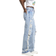 River Island Stitch Ripped Relaxed Straight Fit Jeans - Blue