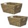 Maison & White Natural Seagrass Brown Basket 30cm 2pcs