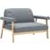 vidaXL 246643 Light Grey Sofa 115cm 2 personers