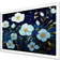 Design Art Moonlight Flower Field Dreams White Framed Art 40x30"