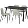 IKEA Lisabo/Karlpetter Black Bordsgrupp 78x140cm 5st