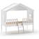 Vipack House Bed with Roll-Up Slatted Frame 47x84"