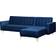 Beliani Toomey Navy Blue Soffa 267cm 4-sits