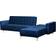 Beliani Toomey Navy Blue Soffa 267cm 4-sits