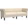 vidaXL Chesterfield Cream Sofa 201.5cm 3 Seater