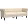 vidaXL Chesterfield Cream Sofa 201.5cm 3 personers