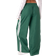 Edikted Fauna Nylon Track Pants - Green