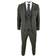 Truclothing Wool Tweed Vintage Retro Suit 3-Piece - Olive Green