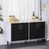 Homcom Modern Buffet Grey/White Storage Cabinet 58x30"