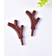 Grandado Plast Mini White/Brown Julgranspynt 10cm