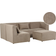 Beliani Modern Corduroy Taupe Canapé 250cm 5pcs Canapé 4 Places