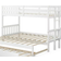 Costway Trundle Ladder Twin Bunk Bed