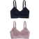 Ingrid+Isabel Nursing Pumping Bra 2-pack Black/Mauve