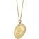 C. W. Sellors Large Circular Saint Christopher Necklace - Gold