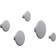 Muuto The Dots Grå Klädkrok 17cm 5st