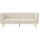 REALROOMS Marseille Tuxedo Gold/Ivory Sofa 78.5" 3 Seater