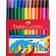 Faber-Castell Felt Tip Pen Jumbo Cardboard Wallet 24-pack