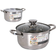 Quttin New Neron Steel Cookware Set with lid 4 Parts