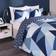 Dreamscene Geometric Shapes Duvet Cover Blue (200x135cm)