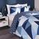 Dreamscene Geometric Shapes Duvet Cover Blue (225x220cm)