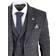 Truclothing Men's Ak-12 Peaky Binder Tweed Suit 3-Piece - Grey