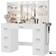 Furmax Vanity Desk White Dressing Table 15.7x43.2"