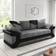 Furnishings For Less UK Dino Large Black/Grey Sofa 210cm 3 Seater