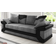 Furnishings For Less UK Dino Large Black/Grey Sofa 210cm 3 Seater