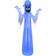 Gemmy Inflatable Decorations Halloween Spooky Ghost with Flickering Led Light white