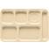 G.E.T. ENTERPRISES 6 Compartment Tan Serving Dish 12