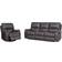 Simplie Fun Reclining Gray Sofa 85.8" 3 Seater