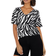 Dorothy Perkins Zebra Print Banded Hem Top - Multi