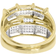 Jewelry Unlimited Trio Rings Set - Gold/Diamonds