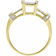 Jewelry Unlimited Trio Rings Set - Gold/Diamonds