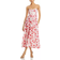 Bardot Lola Corset Floral Print Midi Dress - Hot Pink