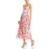 Bardot Lola Corset Floral Print Midi Dress - Hot Pink