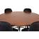 Ebuy24 Copenhagen Brown/Black Bordgruppe 140x140cm 7stk