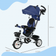 Homcom 6 in 1 Push Tricycle Dark Blue