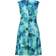 Vera Mont Women's Cocktail Dress with Tie Belt - Green/Dark Blue