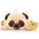 Zuru Hug-A-Lumps Series 1 Pug Olly Weighted Plush, medium 35 cm 1,5 kg, brun låda, Pug