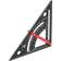 Stahlwerk Angle Triangle with Stop Metric Aluminum Protractor Equerre