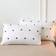 Shein pcs Black Heart Shaped Love Pattern Pillow Case Black, White (66x50cm)