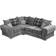 Verona Scatter Grey Sofa 240cm 4 Seater