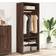 vidaXL 3307699 Brown Oak Armoire 80x200cm