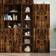 vidaXL Highboard Smoked Oak Storage Cabinet 45x185cm