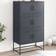 vidaXL 846490 Anthracite Grey Skænk 68.5x123.5cm